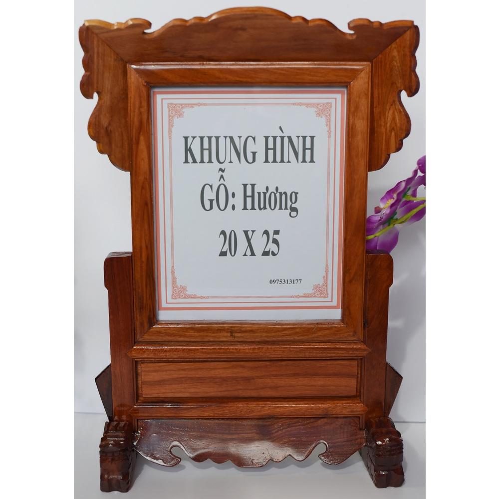 Khung hình thờ gỗ Hương trơn 20 x 25