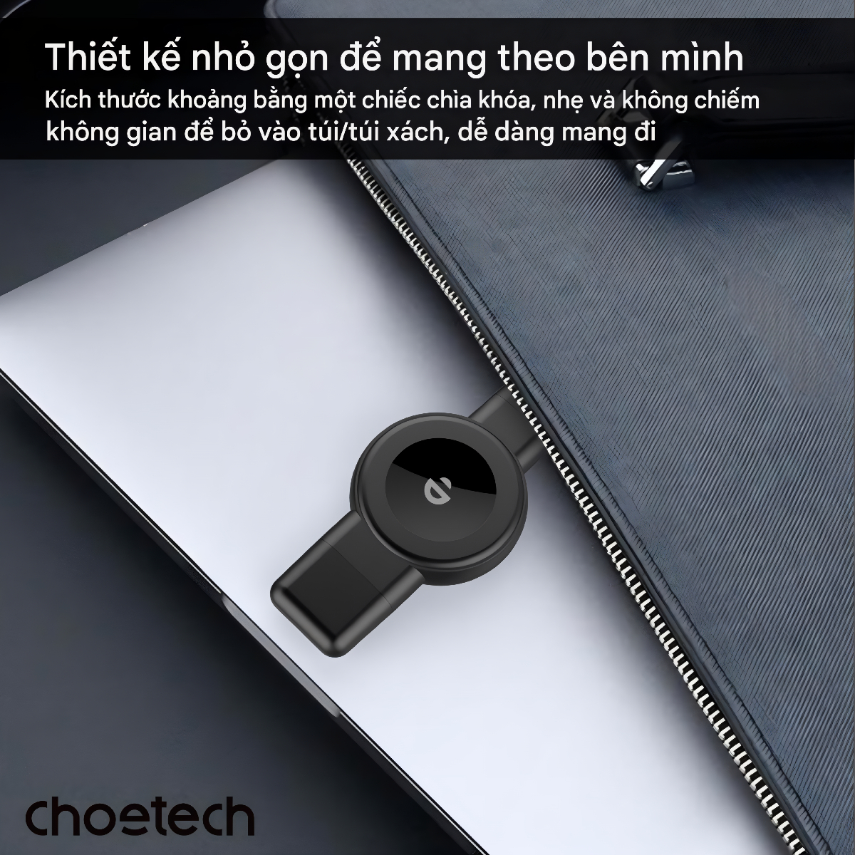Sạc không dây đồng hồ đa năng Choetech T606 với 2 đầu cắm USB A + Type C dùng cho đồng hồ thông minh (Hàng chính hãng)
