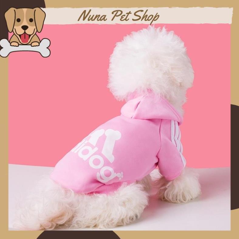 Áo nỉ Hoodie Adidog cho thú cưng, áo mùa đông cho chó mèo