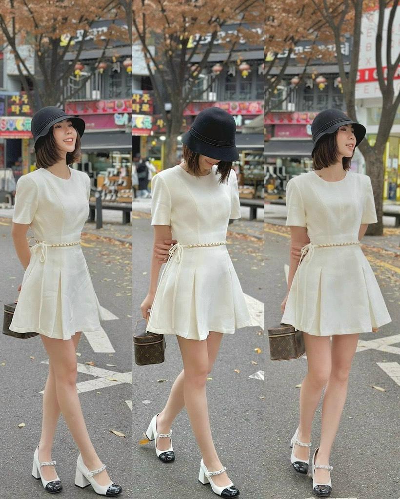 ĐẦM XÒE XẾP LI PHỐI XÍCH EO 14365
