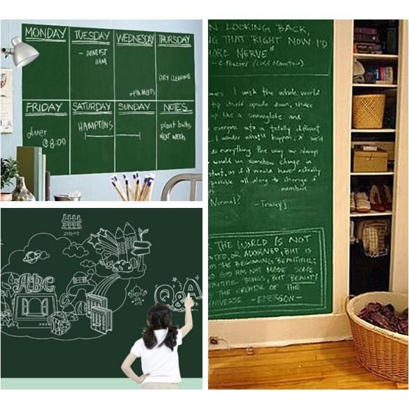 Decal Bảng Đen Viết Phấn  Size 60x200cm