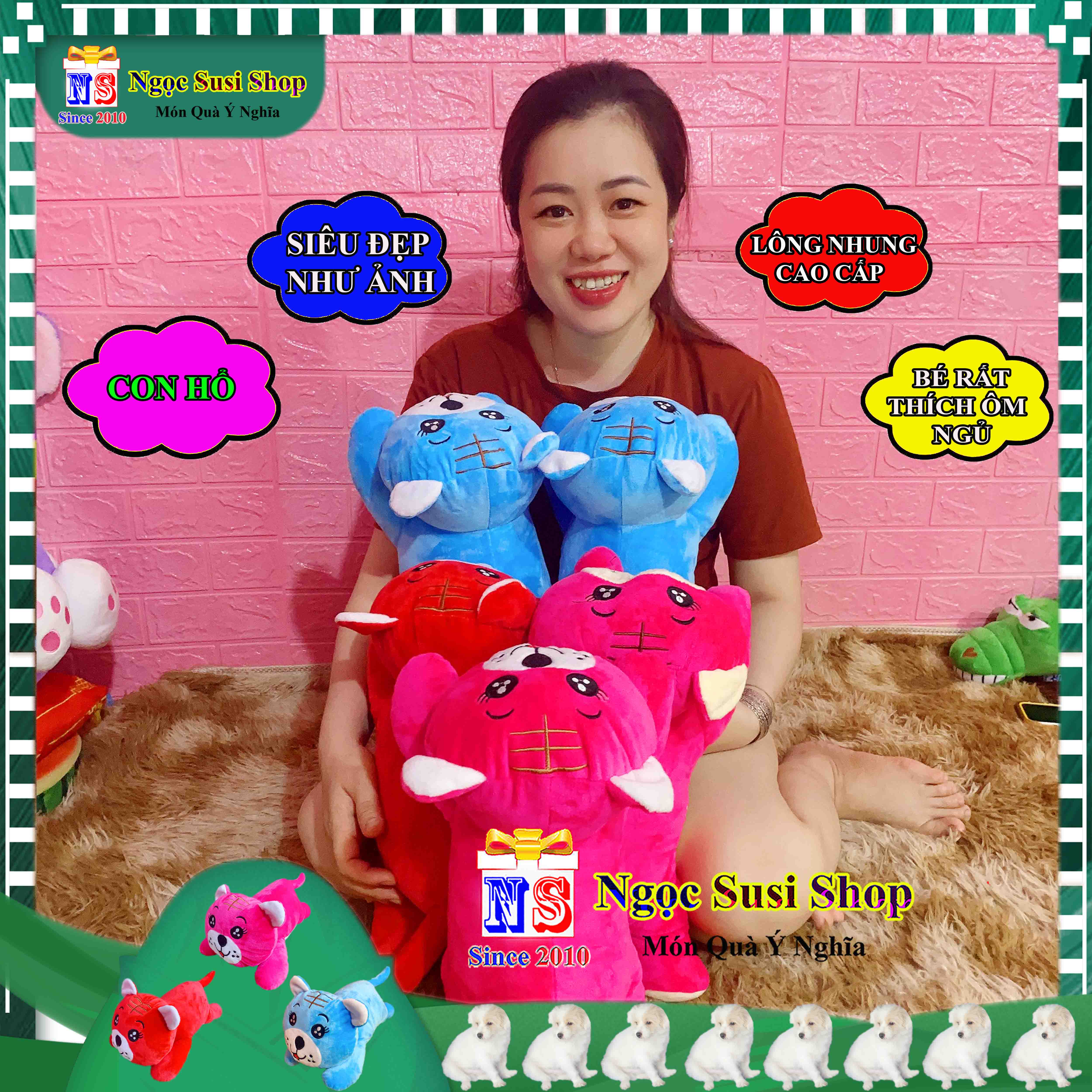 GẤU BÔNG CON CỌP CON HỔ CHO BÉ RẤT THÍCH SIÊU CƯNG - THÚ BÔNG HÌNH CON HỔ HÀNG ĐỘC - GIAO NGẪU NHIÊN MÀU