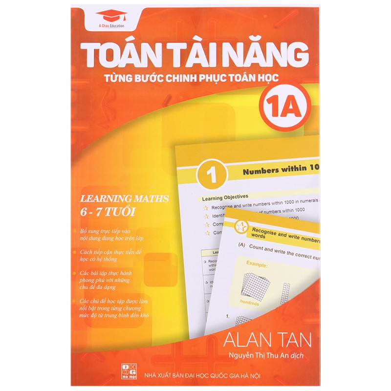 Sách - Toán tài năng 1a - Toán lớp 1 ( 6 - 7 tuổi ) - Á Châu Books