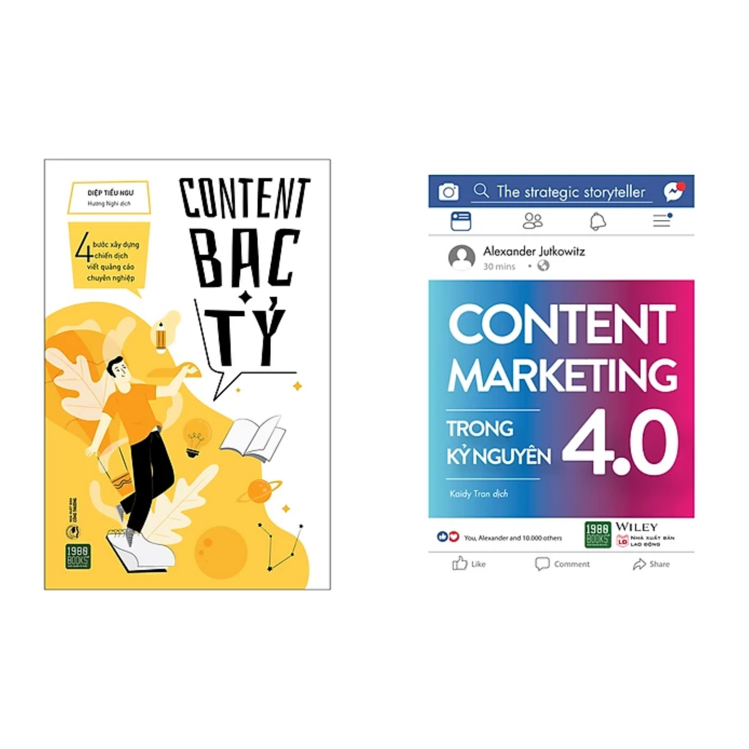 Combo 2 cuốn: Content Bạc Tỷ + Content Marketing Trong Kỷ Nguyên 4.0