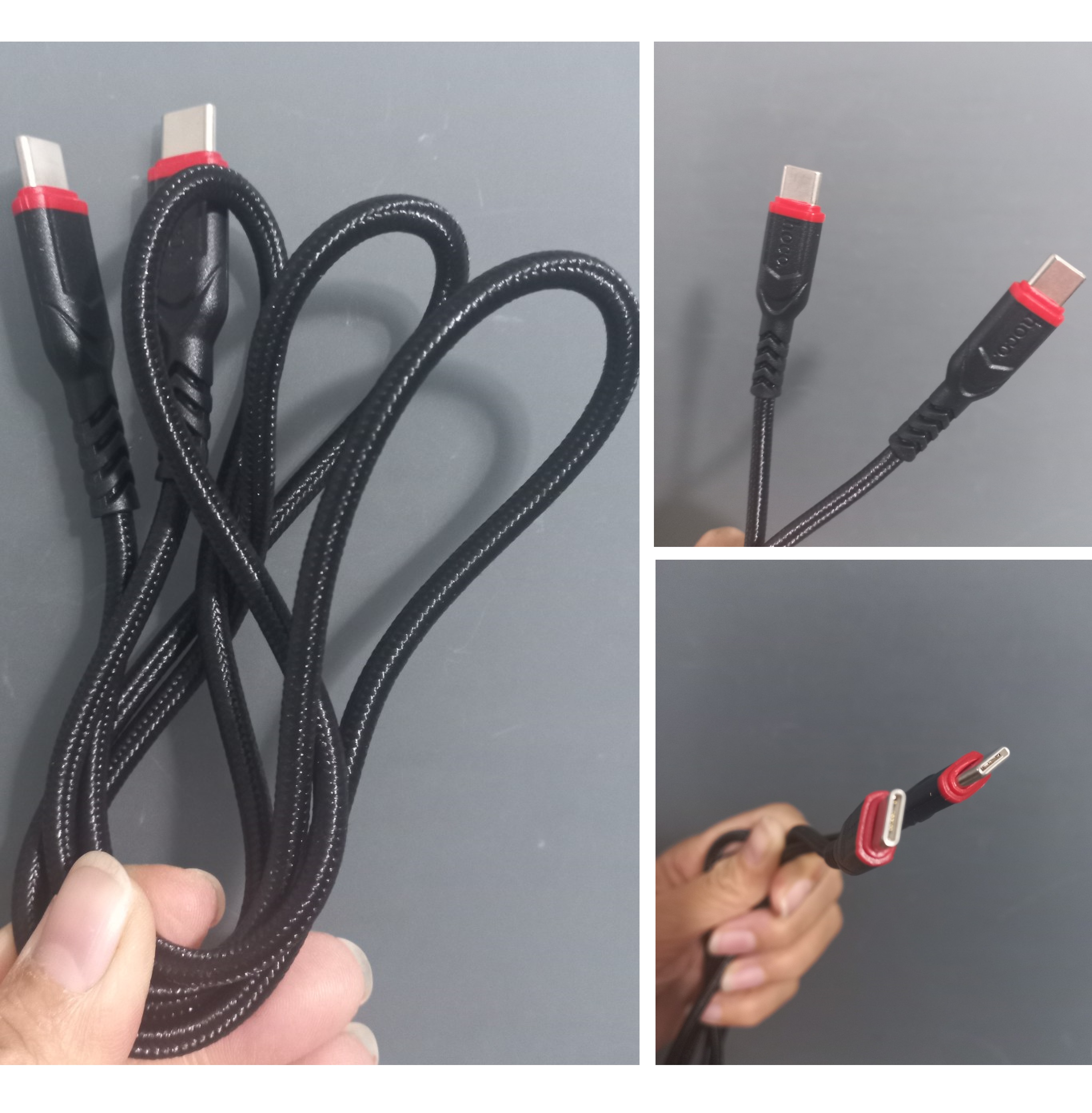 Cáp sạc nhanh C to C PD 60W cho laptop tablet điện thoại hoco X59 _ Hàng chính hãng
