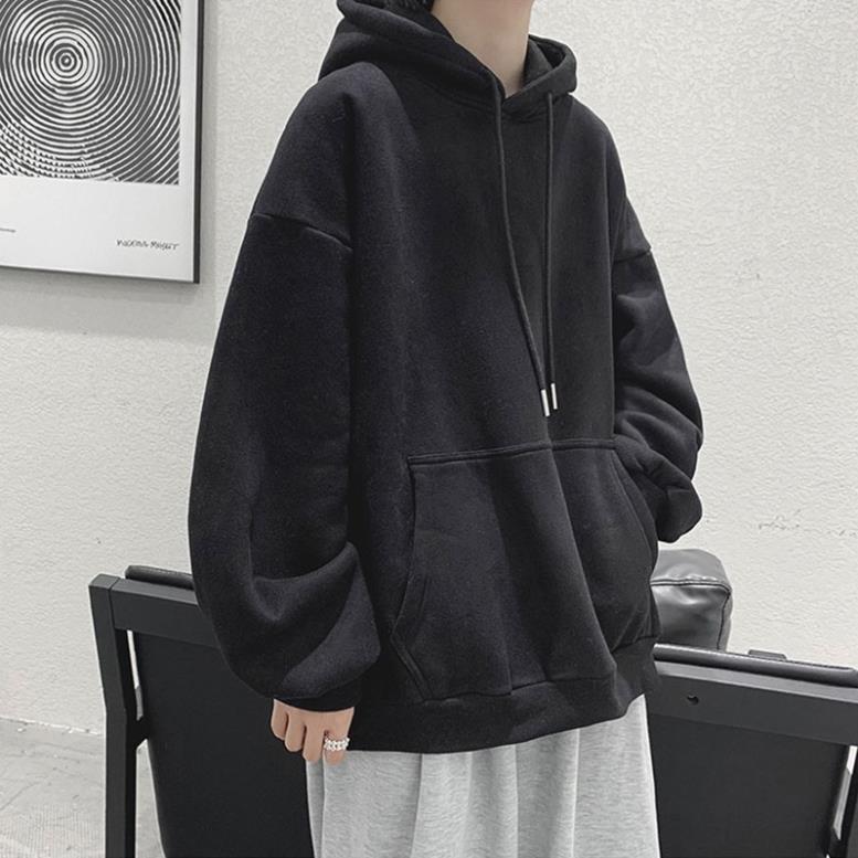 Sỉ - Áo Hoodie Trơn ̂ ́ Áo nỉ hoodie nam nữ fom rộng