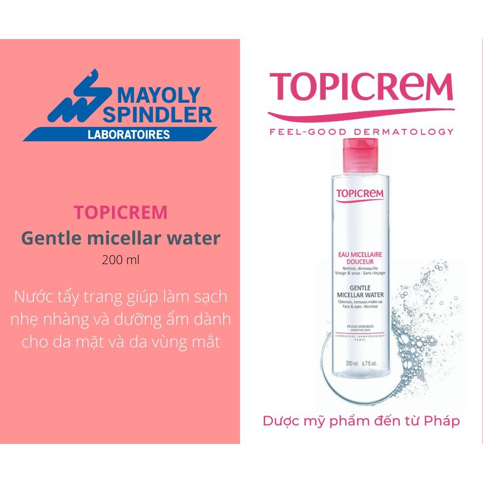 Nước tẩy trang dịu nhẹ - Topicrem Gentle Micellar Water 200ml