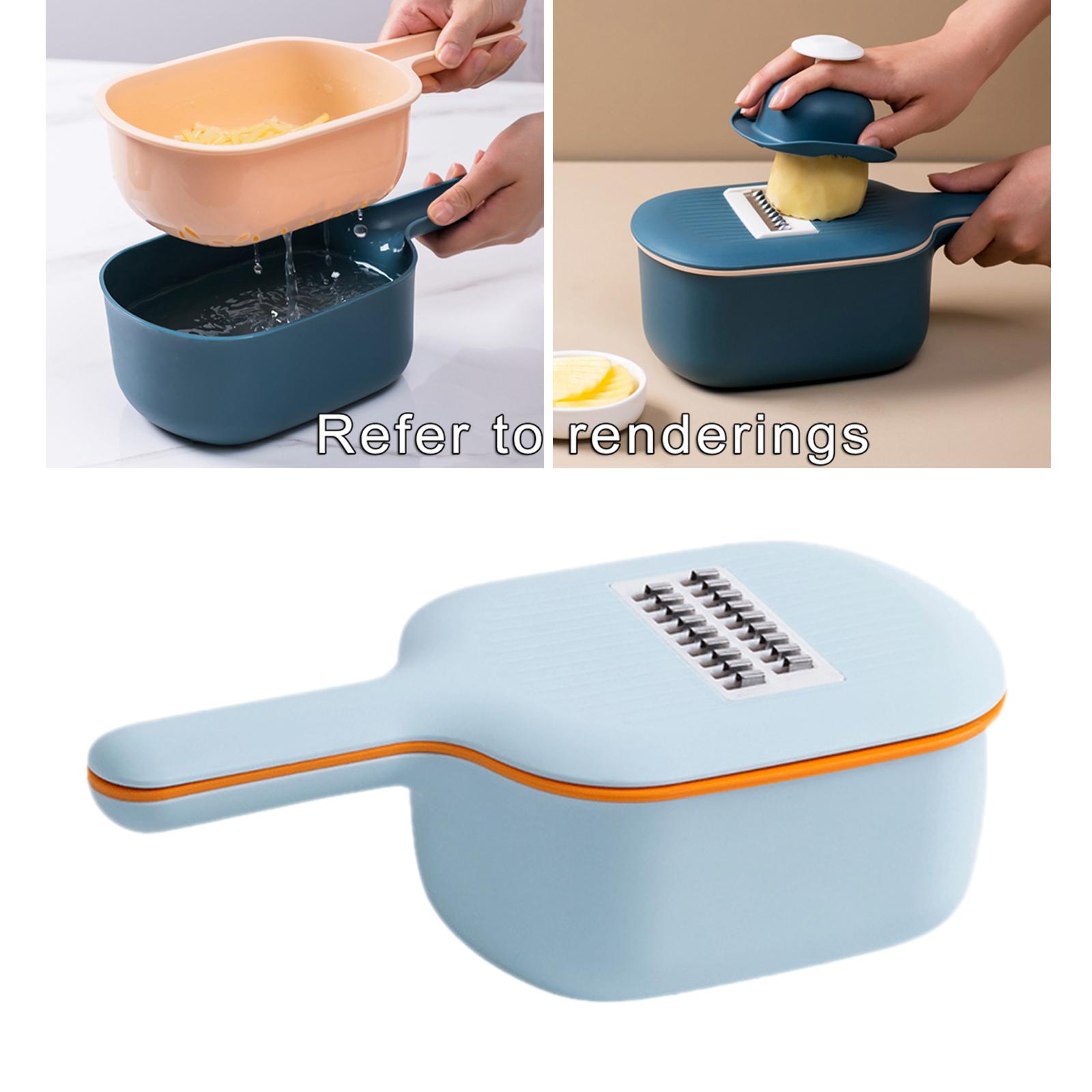 Grater Veggie Food Choppers Cutter with 4 Blades Kitchen Cooking Helper