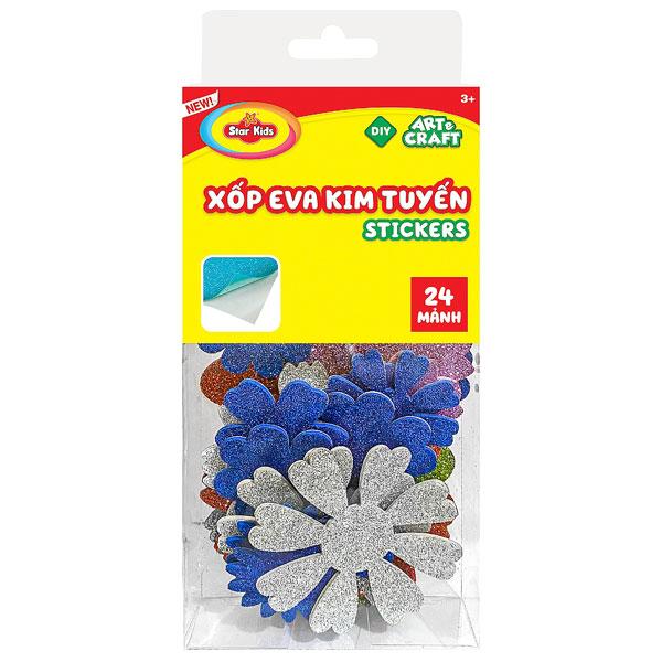 Bộ Đồ Chơi Hình Dán Xốp EVA Kim Tuyến - Star Kids K-942