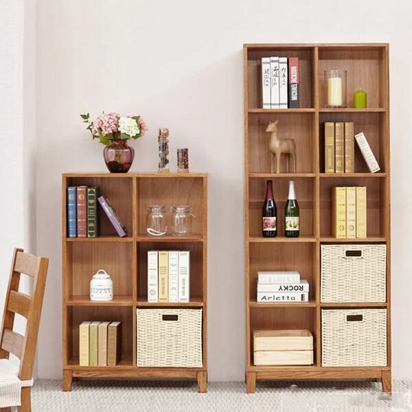 Giá sách gỗ công nghiệp thiết kế đẹp hiện đại