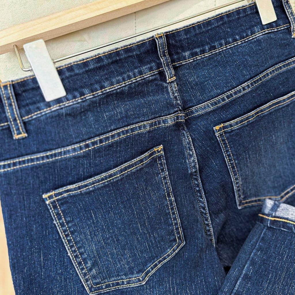 Quần Jeans Dài Nam Cao Cấp Dark Blue Rách BY COTTON