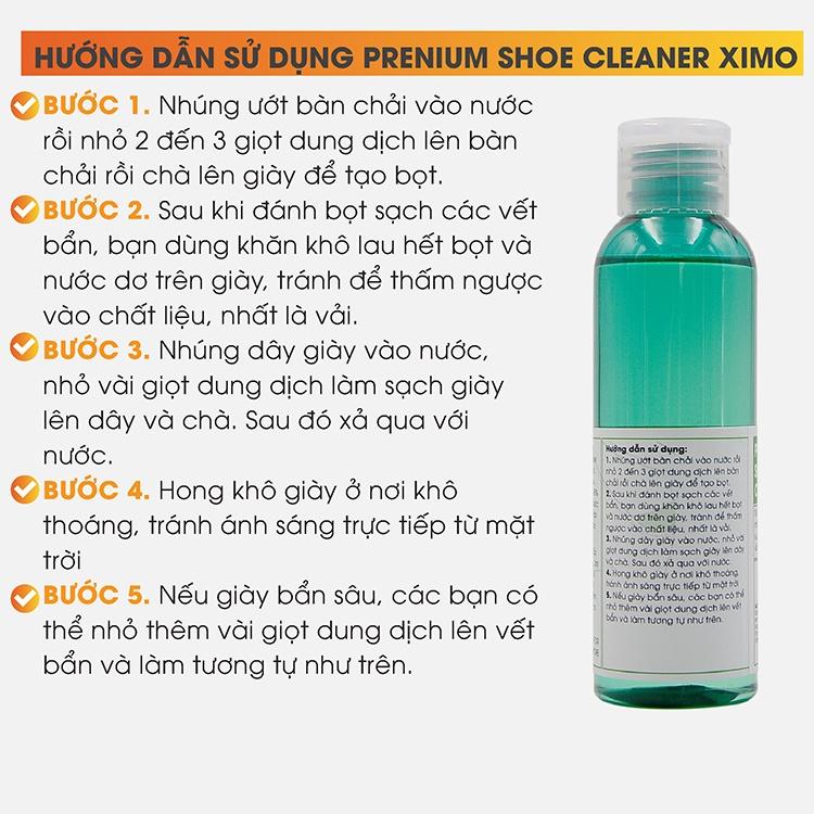 Chai Dung Dịch Vệ Sinh Giày Làm Sạch Chuyên Sâu Sneaker Prenium XIMO