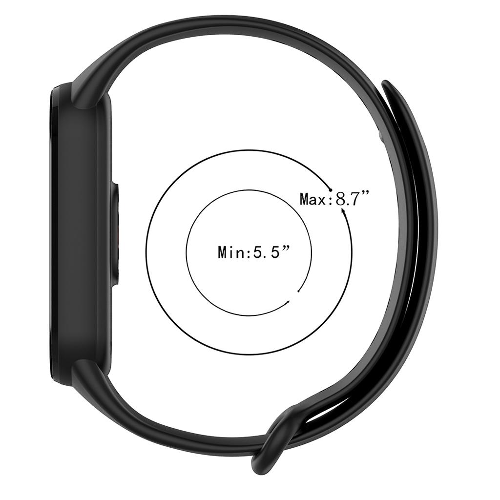 2x Black Replacement Silicone Band Soft Rubber Bracelet for Xiaomi  5