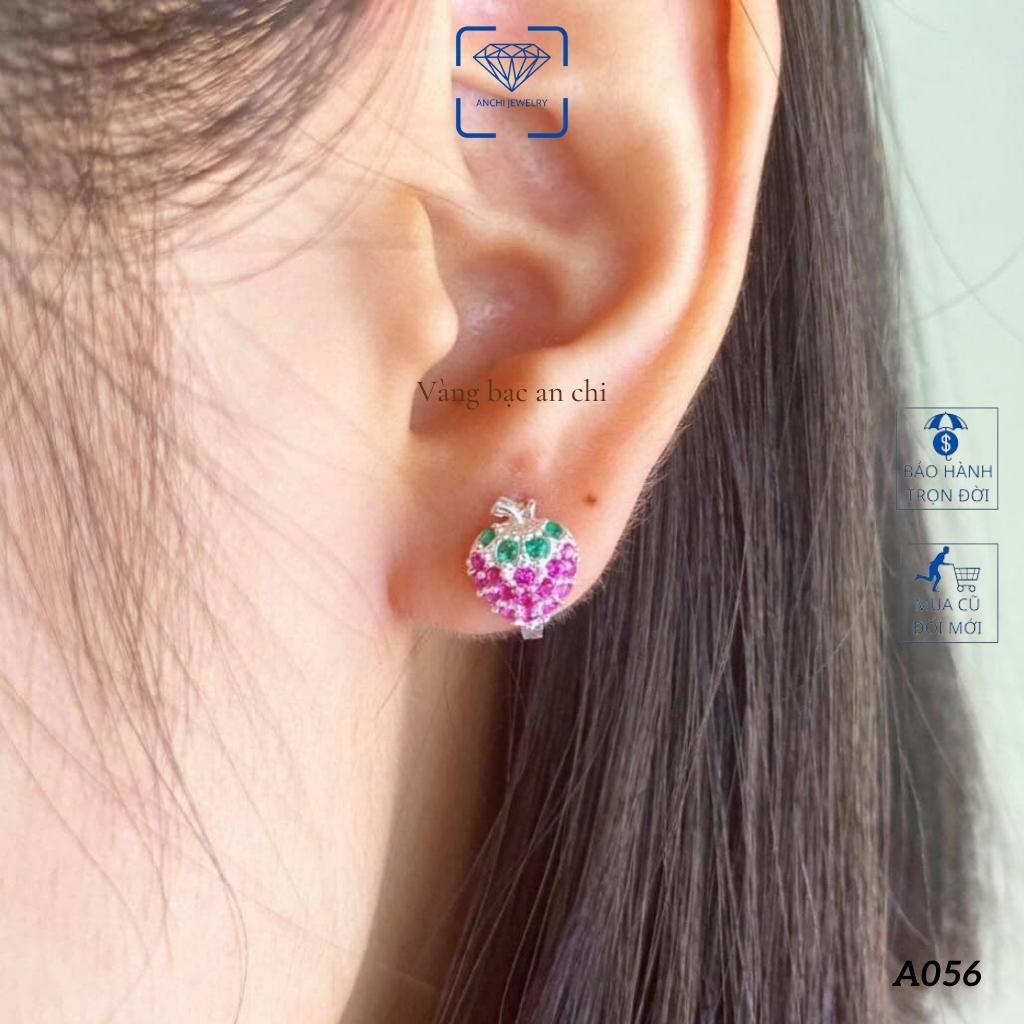 Sét 7 mẫu bông tai tròn cho bé, khuyên tai trẻ em bạc ta nguyên chất, trang sức Anchi jewelry