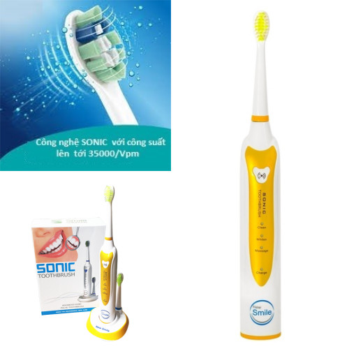 Bộ Bàn Chải Đánh Răng Điện New Smile Sonic MAF8101-V