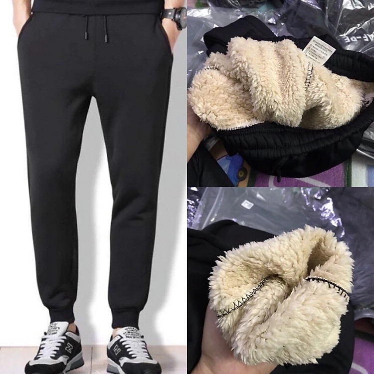 Quần nỉ nam thể thao lót lông cao cấp dày dặn đủ size từ 48-100kg jogger cho nam chính hãng dododios