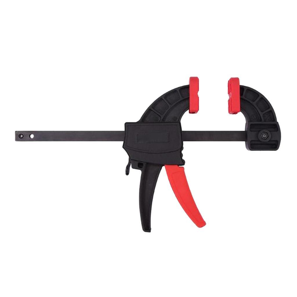 Adjustable Woodworking Clip, 6 Inch Wood-Working Bar Clamp, Quick Ratchet Release Squeeze DIY Hand Tools