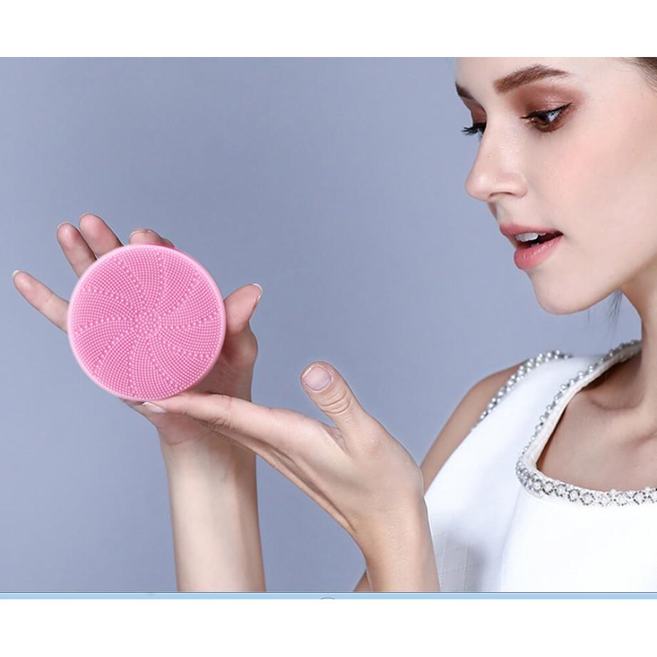 Máy Rửa Mặt Kiêm Massage Facial Cleaner IPX7 Công Nghệ Sạc Không Dây AOBERST
