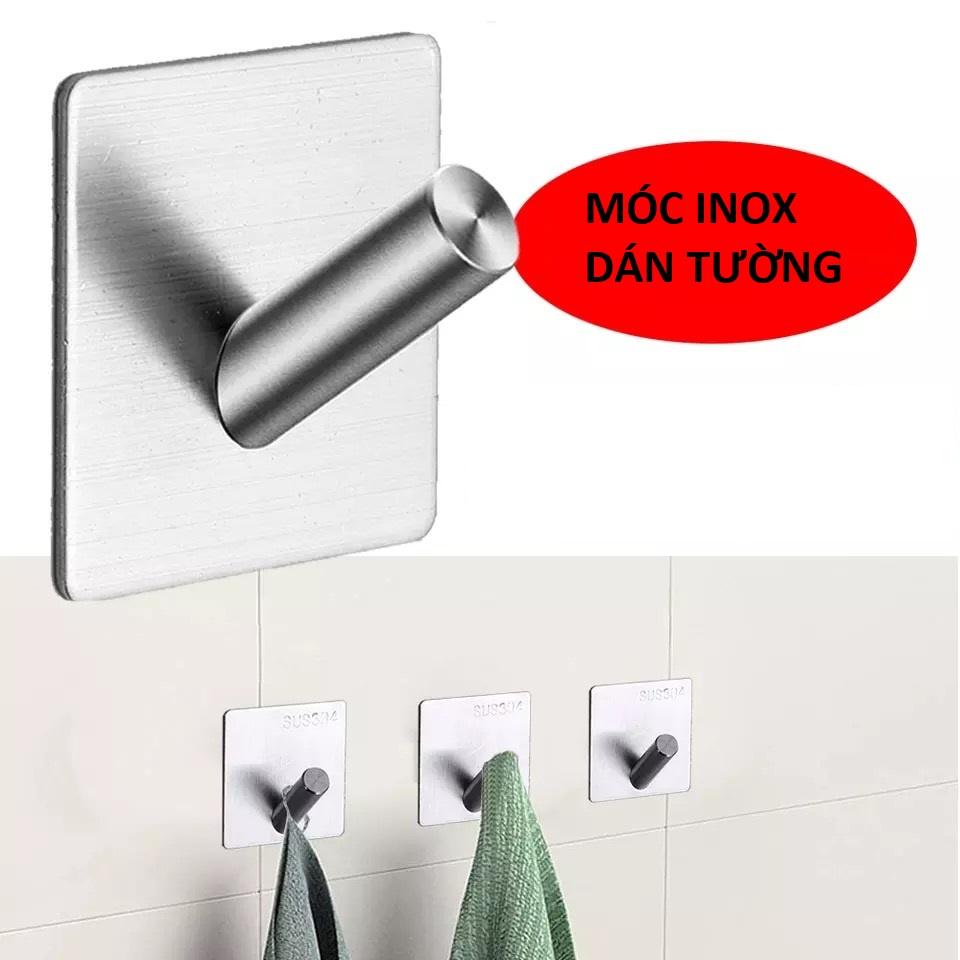 Móc Inox Gá Chéo, Móc Dán Tường Chịu Lực, Treo Đồ Dùng Cá Nhân Trong Nhà Tắm, Bếp, Chắc Chắn, Tiện Dụng. TakyHome 2009