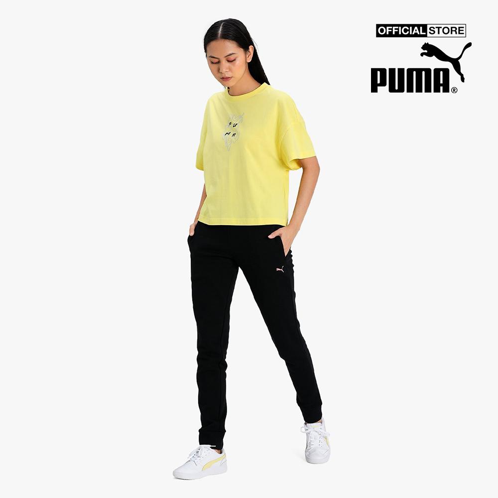 PUMA - Áo thun thể thao nữ ngắn tay Evide Graphic 599747