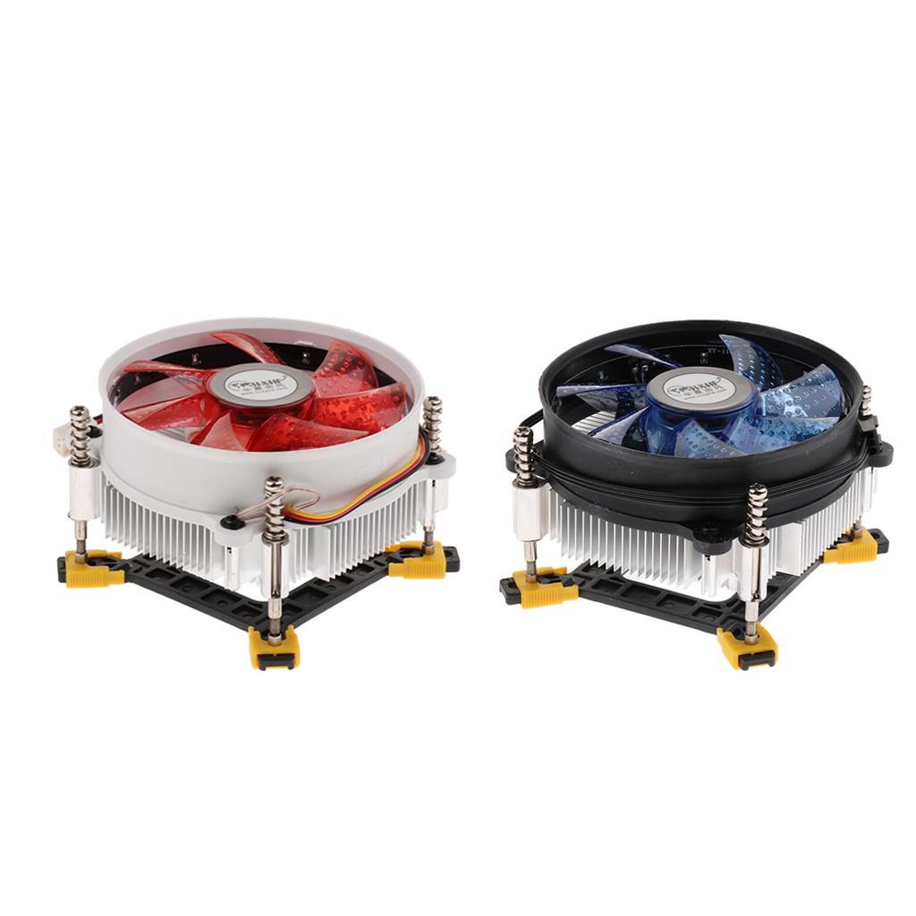 CPU Cooler 12cm Cooler with Cooled Fan for LGA 775/1150/1151/1155/1156 Blue