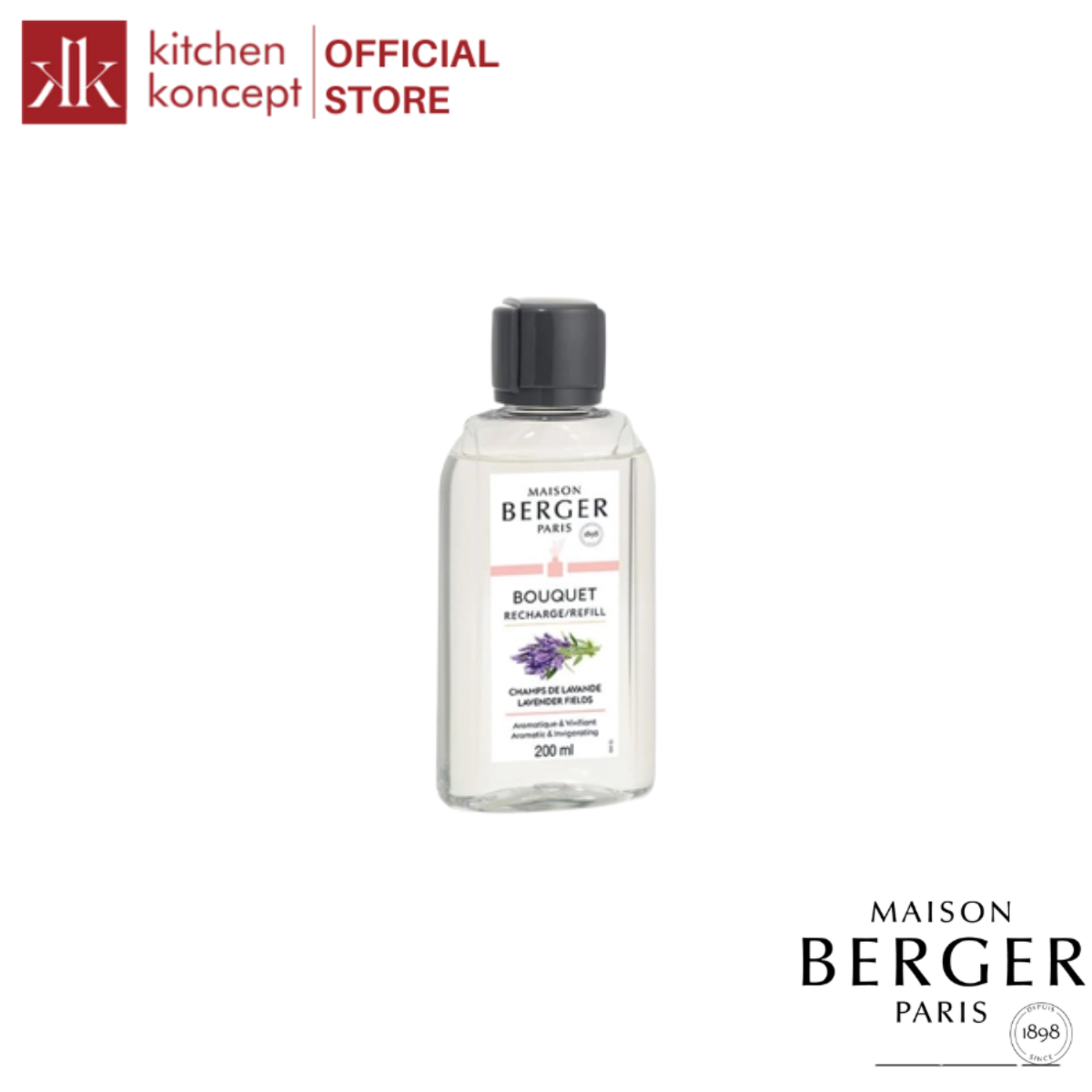 Maison Berger - Tinh dầu khuếch tán hương Fields of Lavender - 200ml