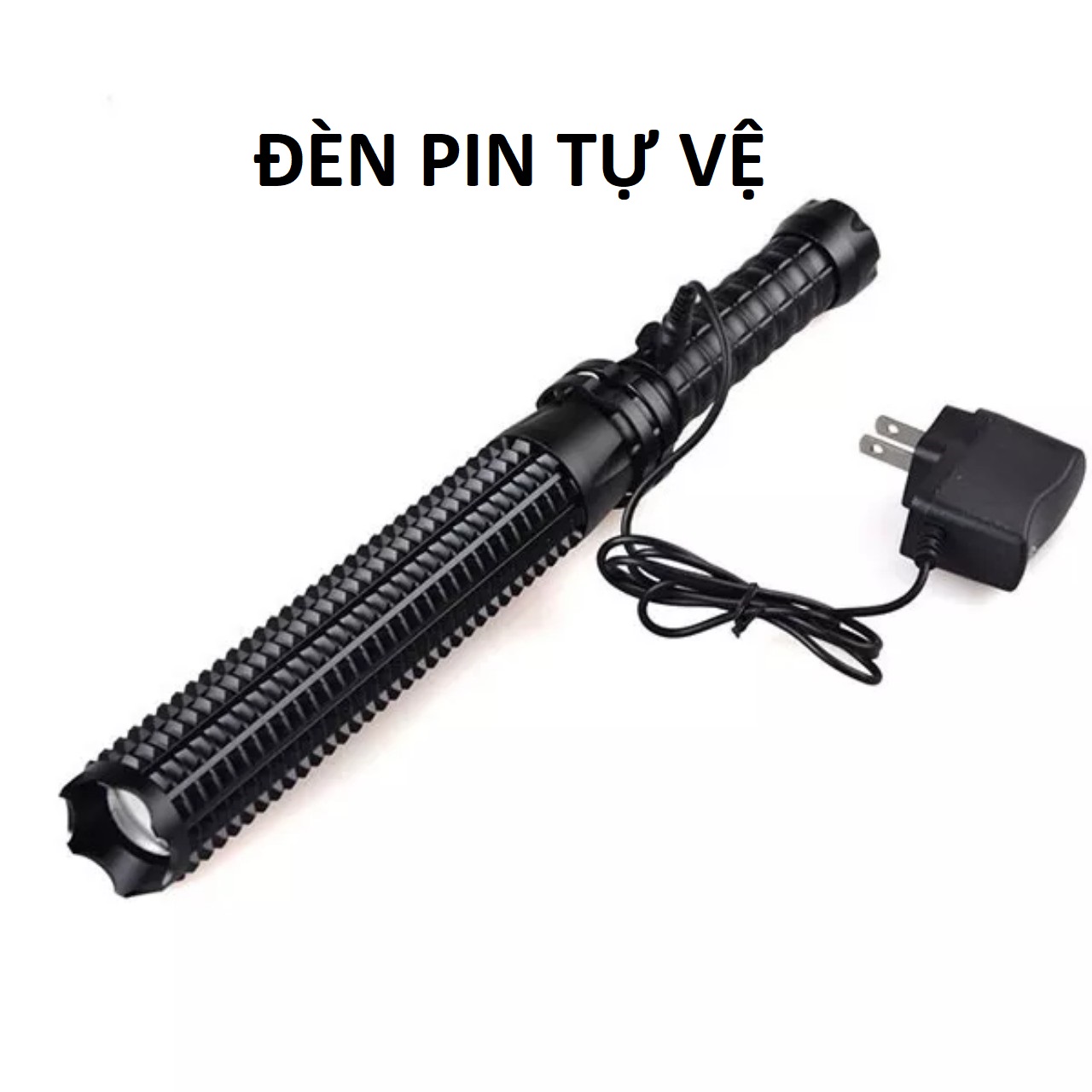 Đèn pin Led THAMES rút dài thân hợp kim phòng thân siêu cứng ánh sáng mạnh 3 chế độ