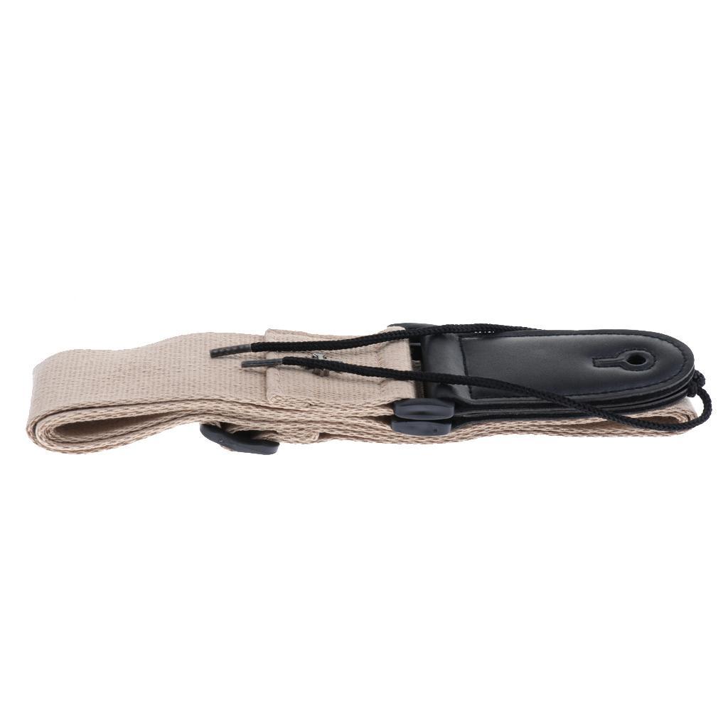 Guitar Neck Shoulder Strap Belt for Wooden Electric Guitar Accessory Khaki