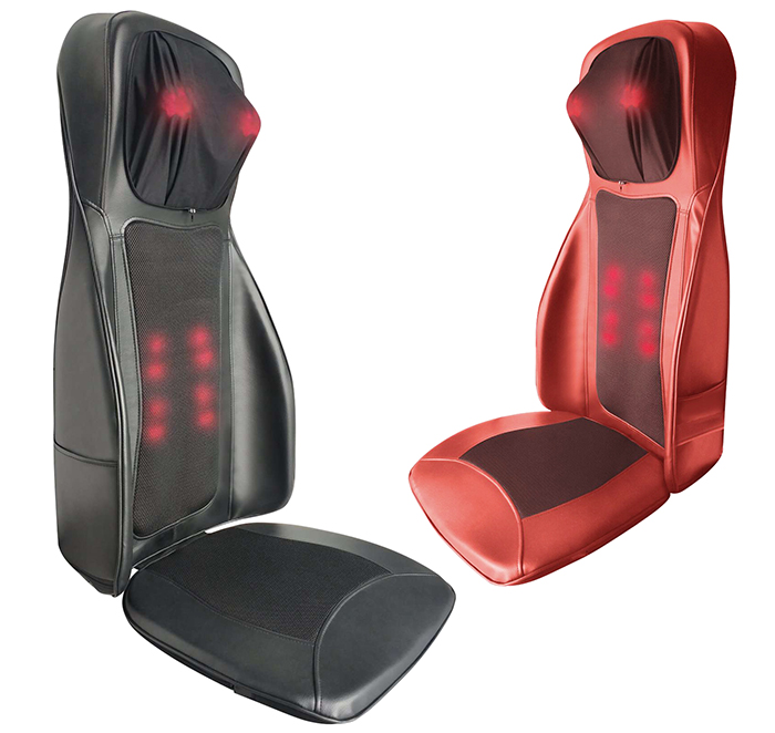 Đệm, Ghế massage Toàn Thân Nikio NK-180 - Máy Mát Xa Lưng, Cổ Vai Gáy, Xoa Bóp Dây Ấn Chuyên Sâu Bằng Con Lăn 3D, Kết Hợp Rung Và Sưởi Tân Tiến - Cải Thiện Đau Mỏi Toàn Thân, Sử Dụng Được Trên Ô Tô - Màu đỏ