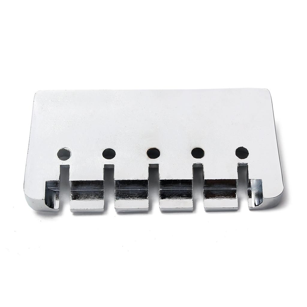 Bass Bridge Chrome Fixed Bridge for Electric Bass Guitar Accessory