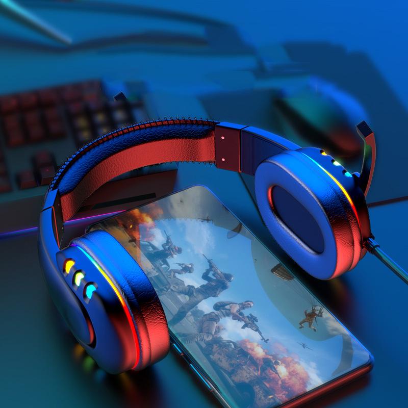 Tai Nghe Chơi Game Có Micro Máy Tính Game Thủ Tai Nghe Tai Nghe Có Dây Backlit RGB Tai Nghe Cho Máy Tính Máy Tính Bảng Dành Cho Xbox One PS4 PS5