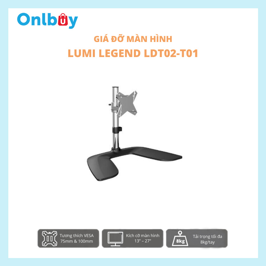 GIÁ TREO MÀN HÌNH MÁY TÍNH 13&quot;- 27&quot; LUMI LEGEND LDT02-T01