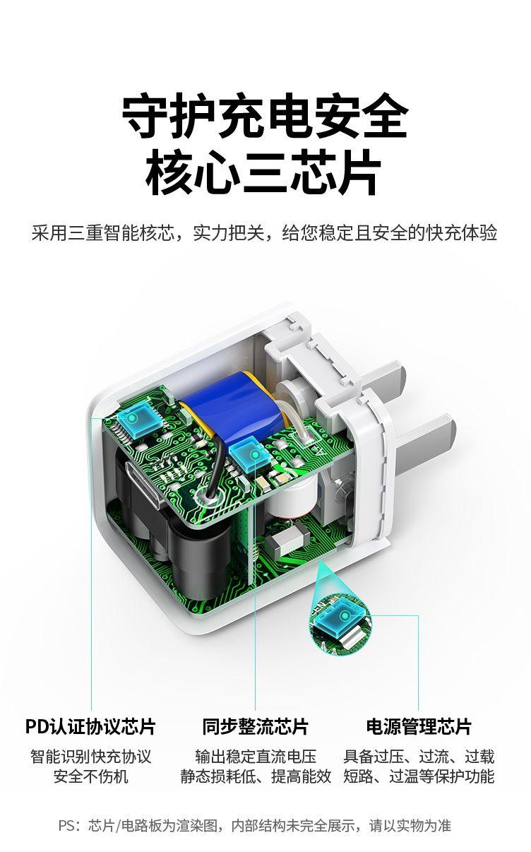 Ugreen UG30313CD249TK 20W QC4.0 PD3.0 Màu Trắng Bộ sạc nhanh PB và cáp Type-C - HÀNG CHÍNH HÃNG