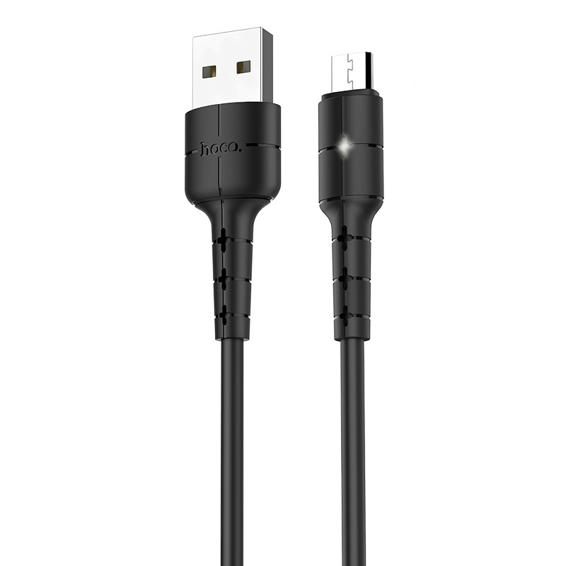 Cáp sạc nhanh Micro USB Hoco, hỗ trợ sạc nhanh 2A, chất liệu TPE siêu bền, hạn chế rối, dài 120cm dành cho Samsung, Xiaomi, Huawei, Vivo, Sony, X30 - Hàng chính hãng