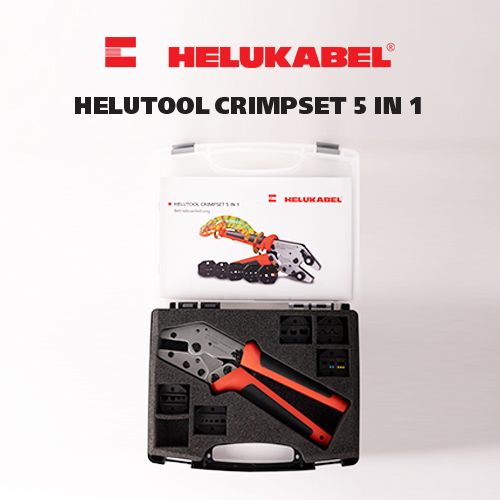 Bộ kìm thi công bấm đầu nối HELUKABEL HELUTOOL Crimpset 5 in 1