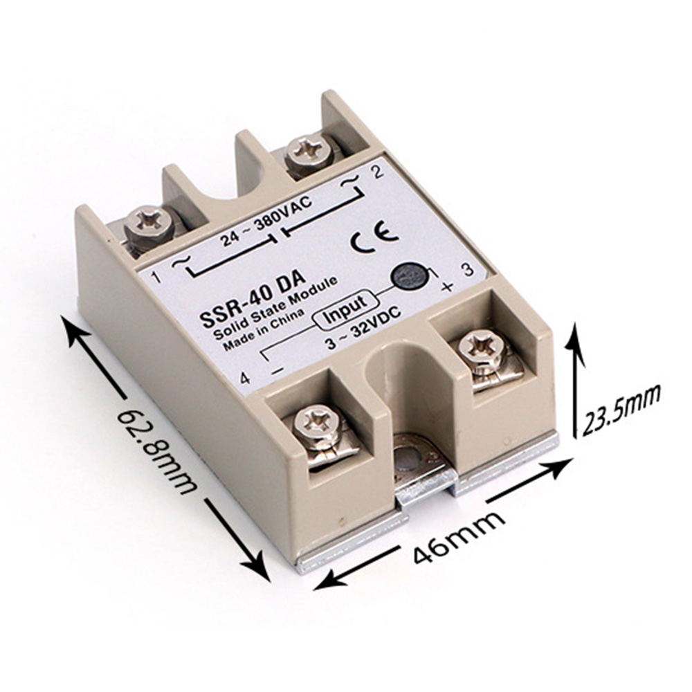 REX-C100FK07-V*AN Intelligent Temperature Controller SSR Output + SSR-40 DA +M6 1M Cable 3Pcs Set