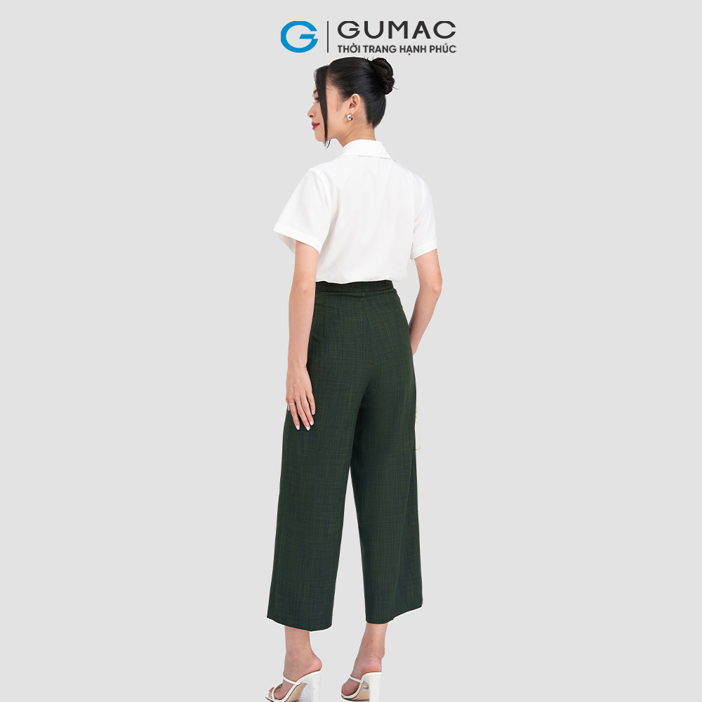 Quần culottes xếp ly thời trang GUMAC QC11003