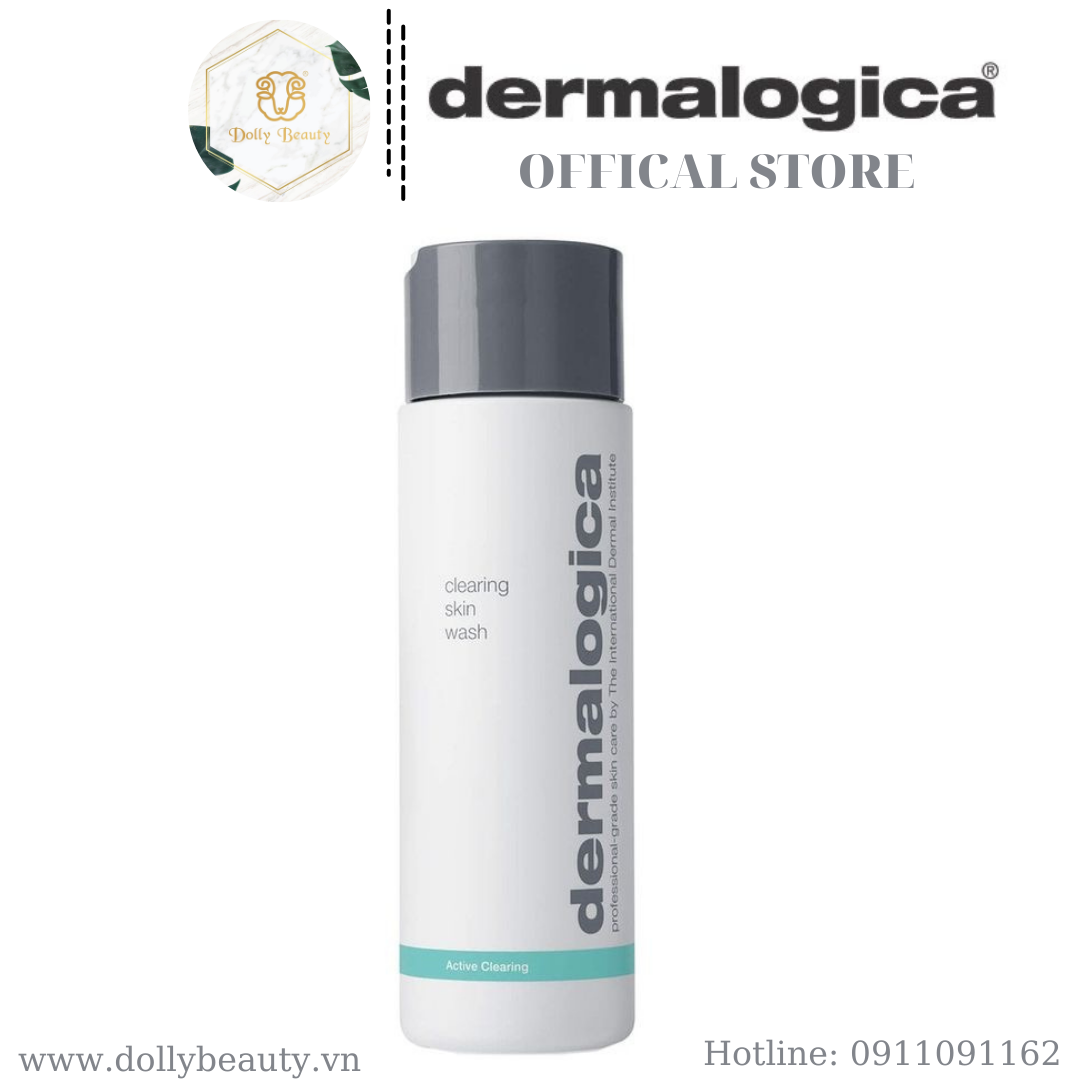 Sữa rửa mặt dành cho da dầu mụn CLEARING SKIN WASH của Dermalogica - Dolly Beauty