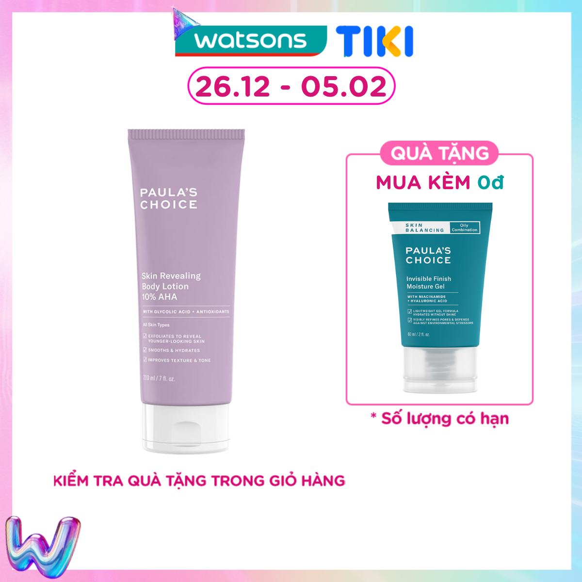 Kem Dưỡng Thể Paulas Choice Skin Revealing Body Lotion 10 Aha Tẩy Tế Bào Dịu Nhẹ 210Ml