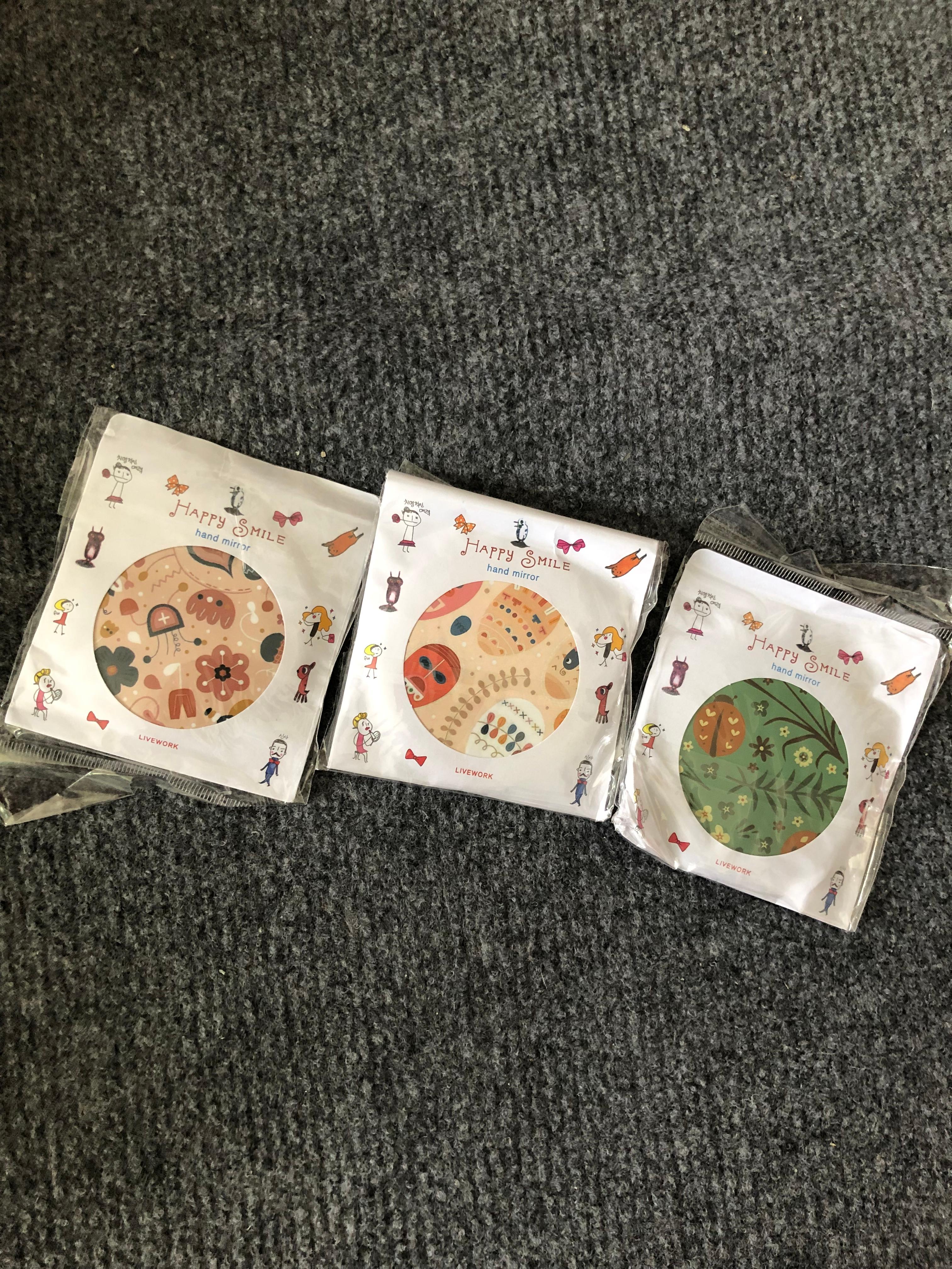 Gương mini Trang Điểm Hàn Quốc Tròn