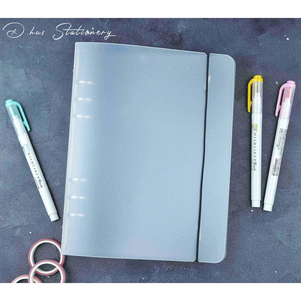 (size A5) Sổ Còng Bìa Dẻo/Cứng 6 lỗ Dùng Làm Planner/Bullet Journal/Scrapbook