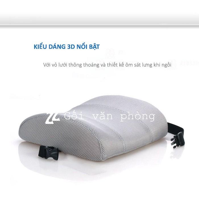 Gối Tựa Lưng Cao Su Non Cỡ Lớn ZURI PILLOW - GTL-02 Chống Đau Mỏi Lưng, Đau Cột Sống