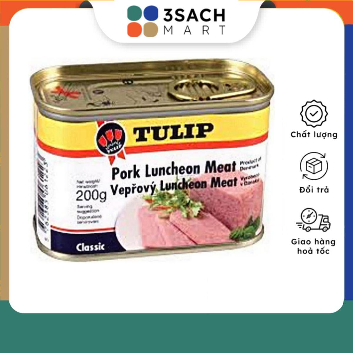 Thịt heo hộp Tulip Pork Luncheon Meat - hộp 200gr