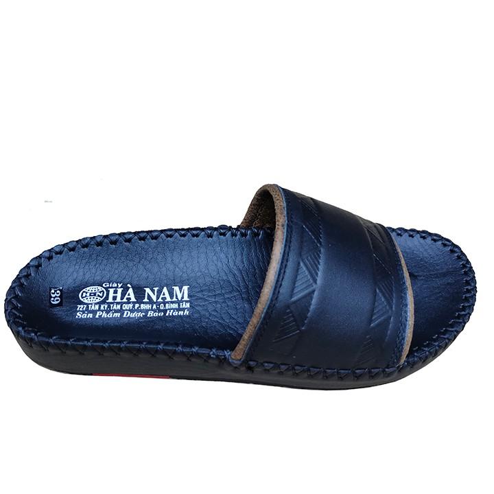 Dép Nam Quai Ngang Da Bò Thật TiTi Đô Cao Cấp DN268c