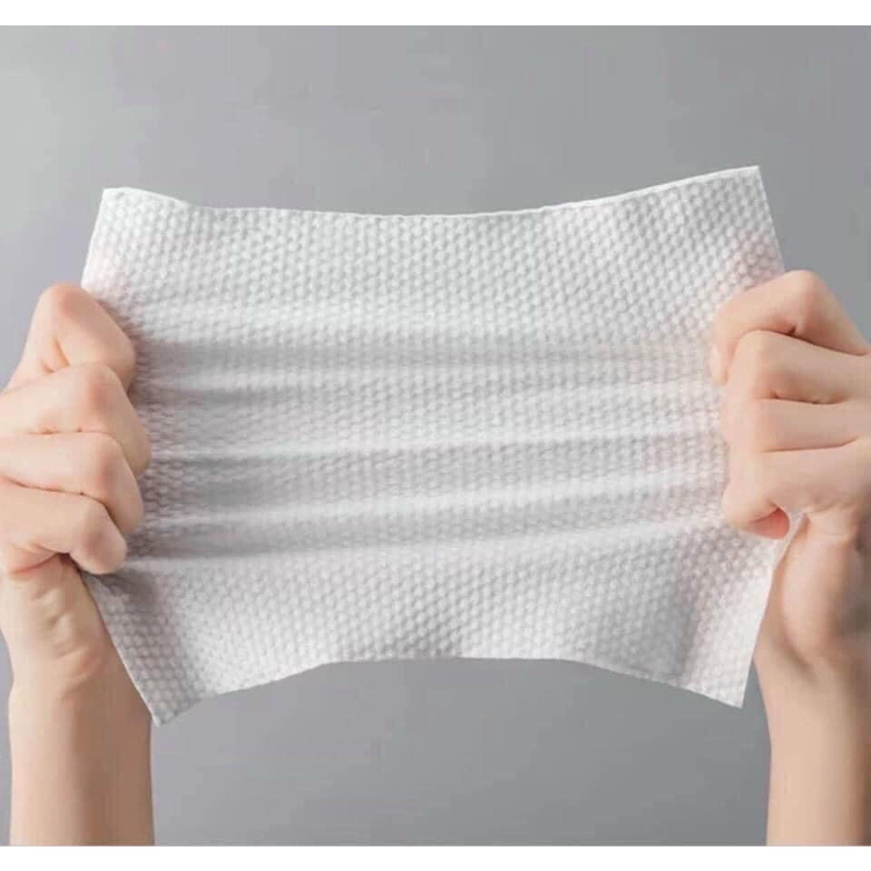 [FRESHIP 50K] Khăn lau mặt dùng 1 lần lau khô lau ướt-khăn giấy cotton dùng 1 lần- Khăn đa năng -khăn tẩy trang