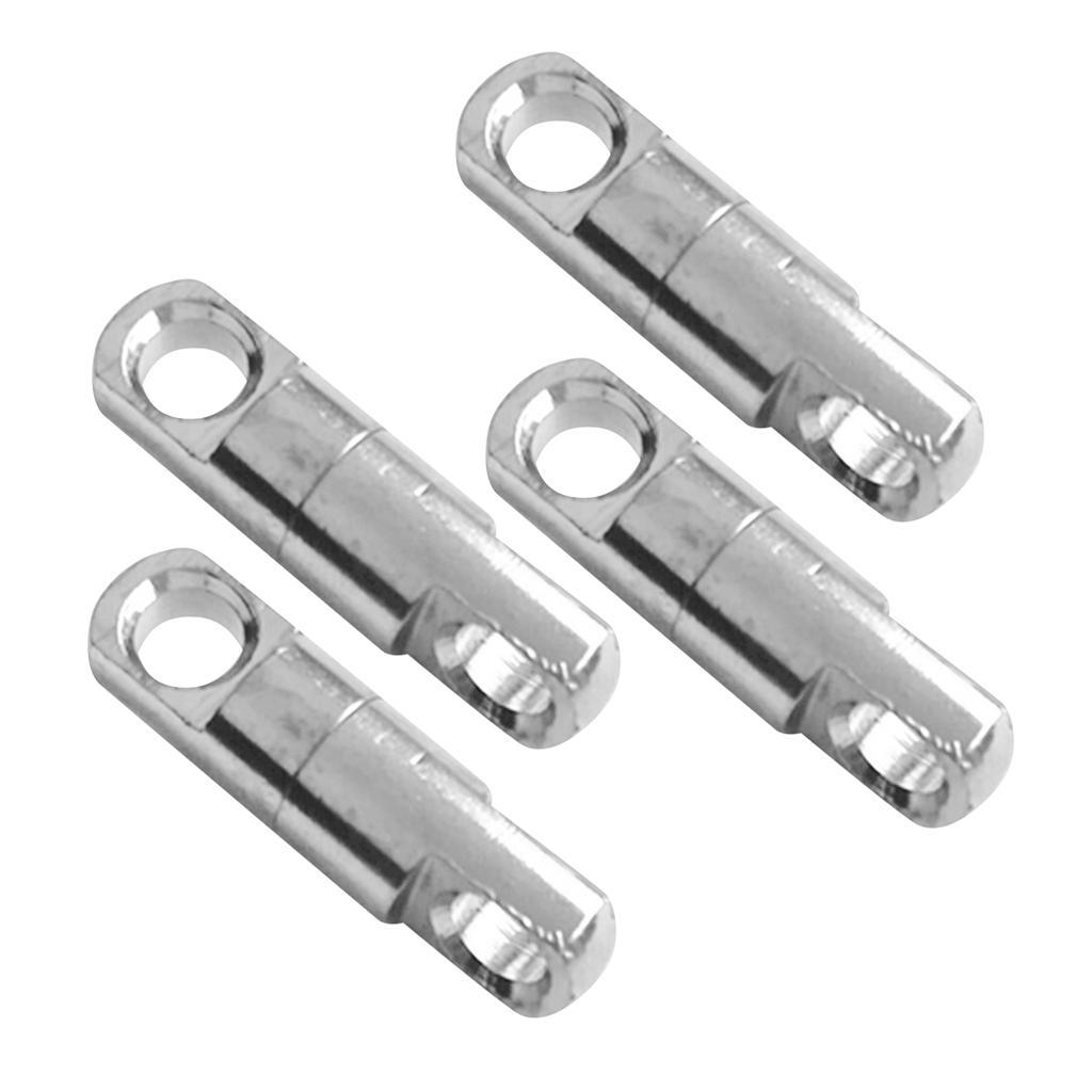 4 Pieces Stainless Steel Heavy Duty Double Swivel WIND ON Swivel Fishing Swivel for Outdoor Activities