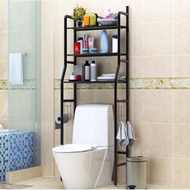 Kệ để đồ sau toilet , nhà tắm 3 tầng đa năng, tiết kiệm không gian