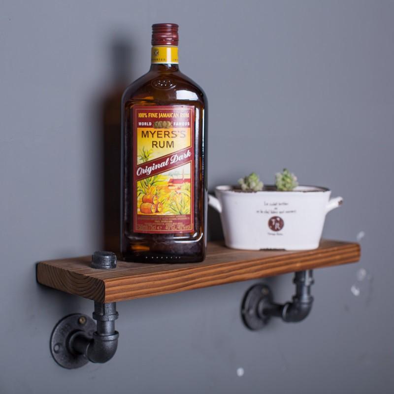 Kệ ống nước treo tường, kệ ống nước giá sách trang trí phòng khách quán cafe homestay