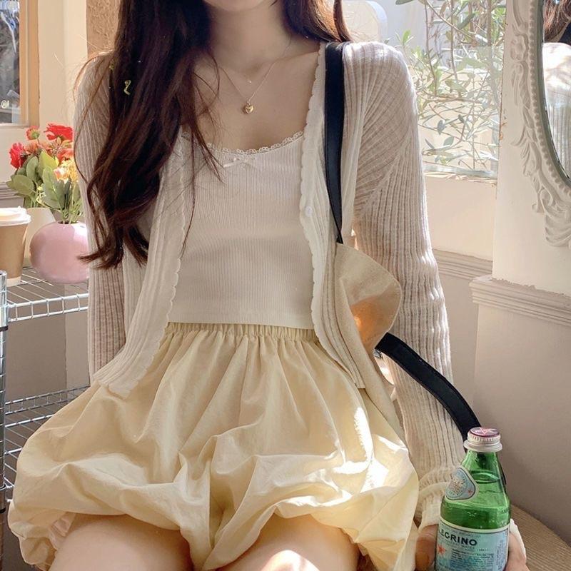 CADIGAN LEN TĂM MỎNG CROTOP PASTEL