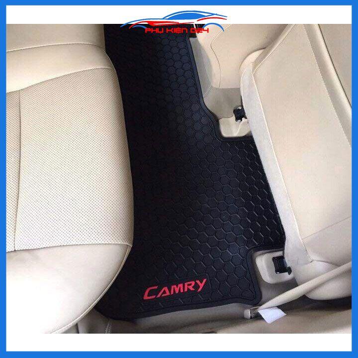Thảm lót sàn cao su cho xe Camry 2019-2020-2021-2022 đúc liền hàng chuẩn theo xe chịu lực tốt
